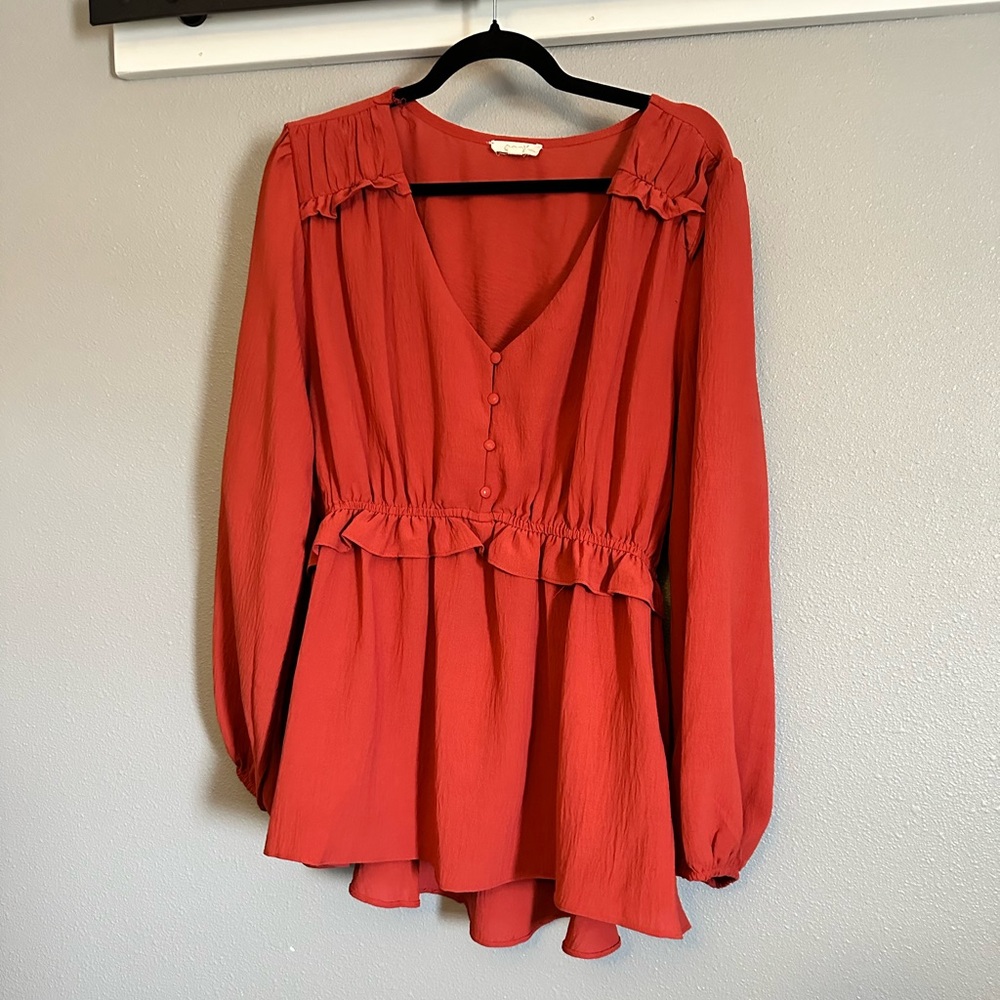 Orange Blouse